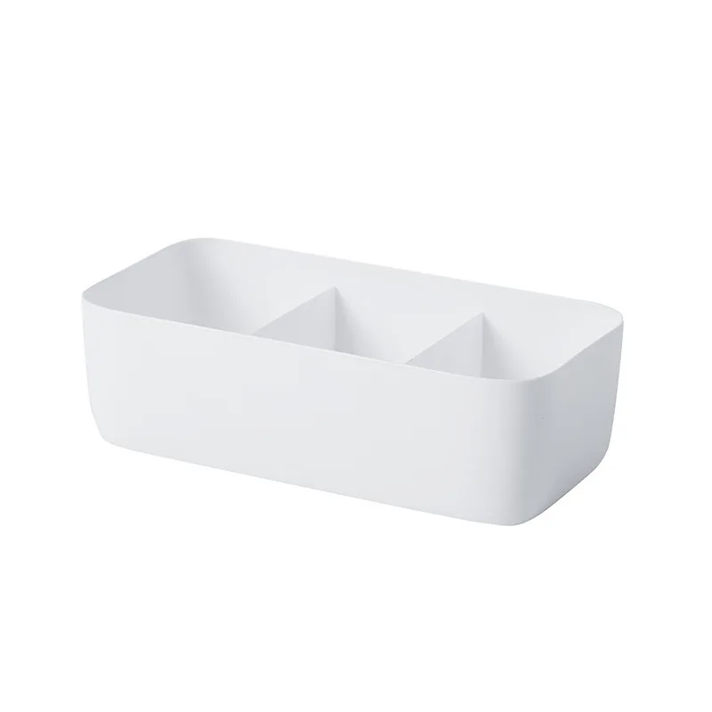 White 3 grid Ящик Органайзер носок Нижнее белье коробка для хранения рабочего стола разное косметическое Хранение Ящик контейнерный делитель - Цвет: White 3 grid