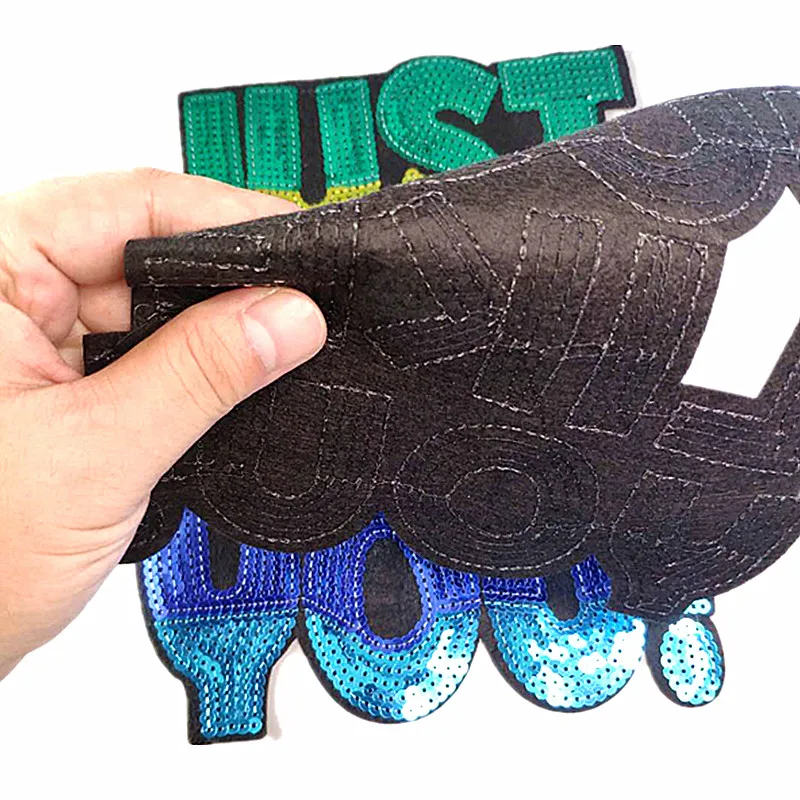 Женская футболка с блестящими вставками 27 см как и вы! Deal ним нашивки для одежды