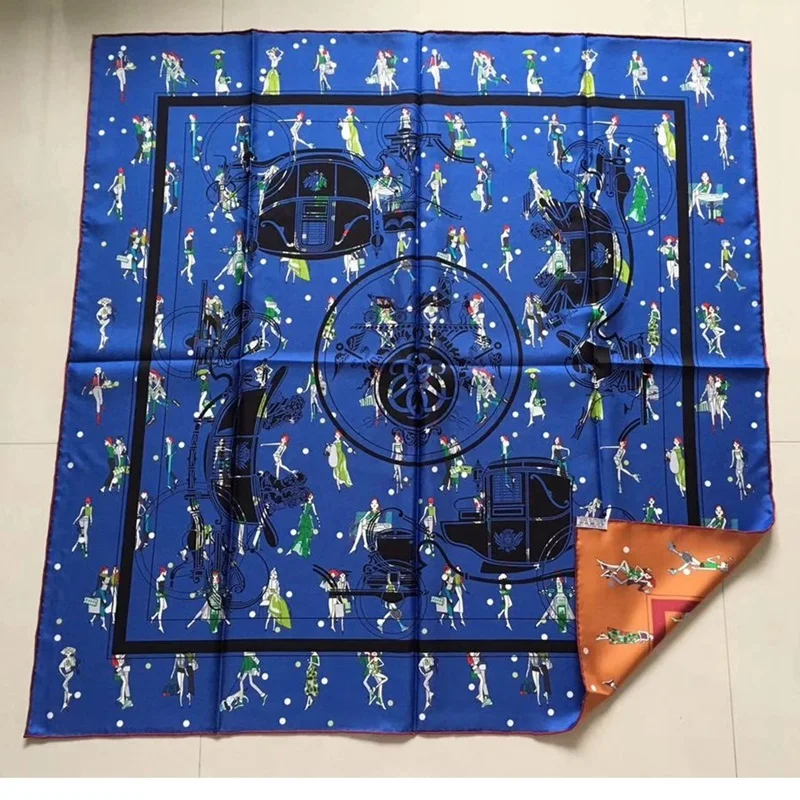 

Шарф-Палантин женский из натурального шелка, 35x35 дюймов