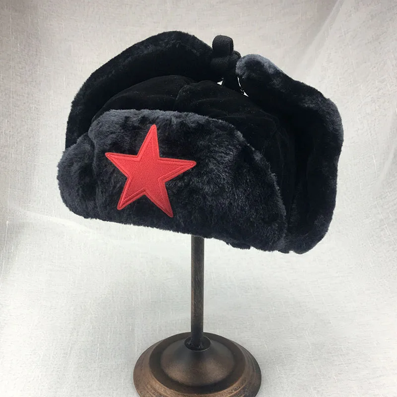 Сезон осень зима Плотная теплая шапка ушанка унисекс для взрослых и детей с