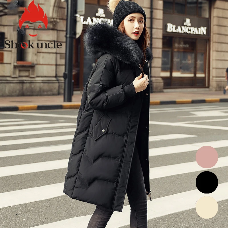 Модная зимняя куртка на утином пуху женская шуба из натурального меха с меховым