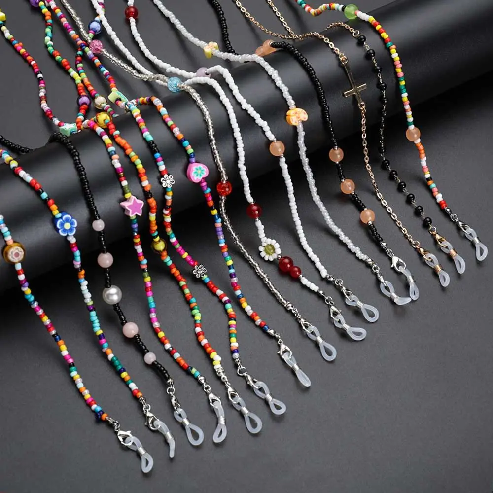 

Fashion Colorful Mask Chains Glasses Holder Strap Fruit Beads Sunglasses Chains Glasses Chains Mask Lanyard