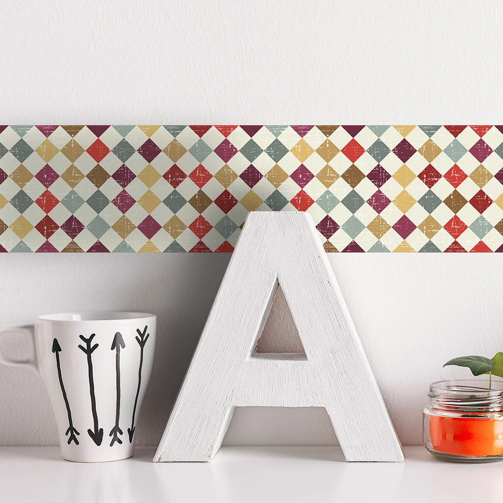 Самоклеящийся стикер на стену бумага наклейка бордюр спальня домашнее настенное