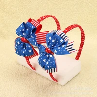 2022 europe and america festival fashion cloth striped dot girl bow hair clasp