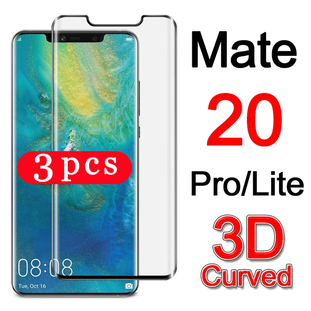 

Защитное стекло для huawei mate 20 lite, 20x30 pro, закаленное, 3 шт.