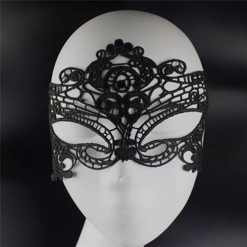 Сексуальная Женская ажурная маска сексуальная игрушка для косплея кружевная