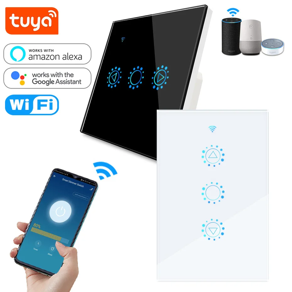 

Светодиодный переключатель с регулировкой яркости, 110 В, 220 В