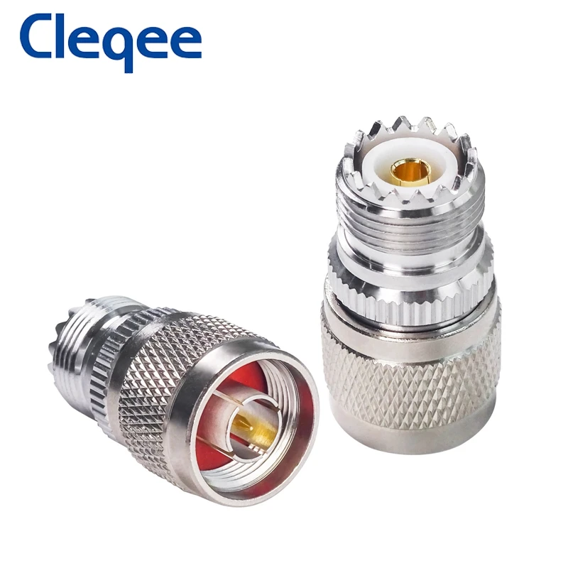 Cleqee N Type Male к UHF SO239 стандартный женский адаптер RF коаксиальный медный разъем |