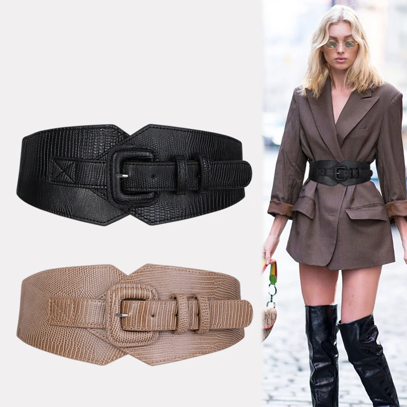 Plus Size Corset Belt Female Designer Belts For Women Dresses Wide Stretch Cummerbunds Elastic Ceinture Femme Big Waistband