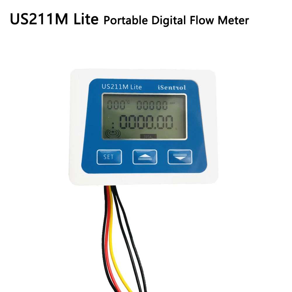 Us211m lite medidor de fluxo digital display