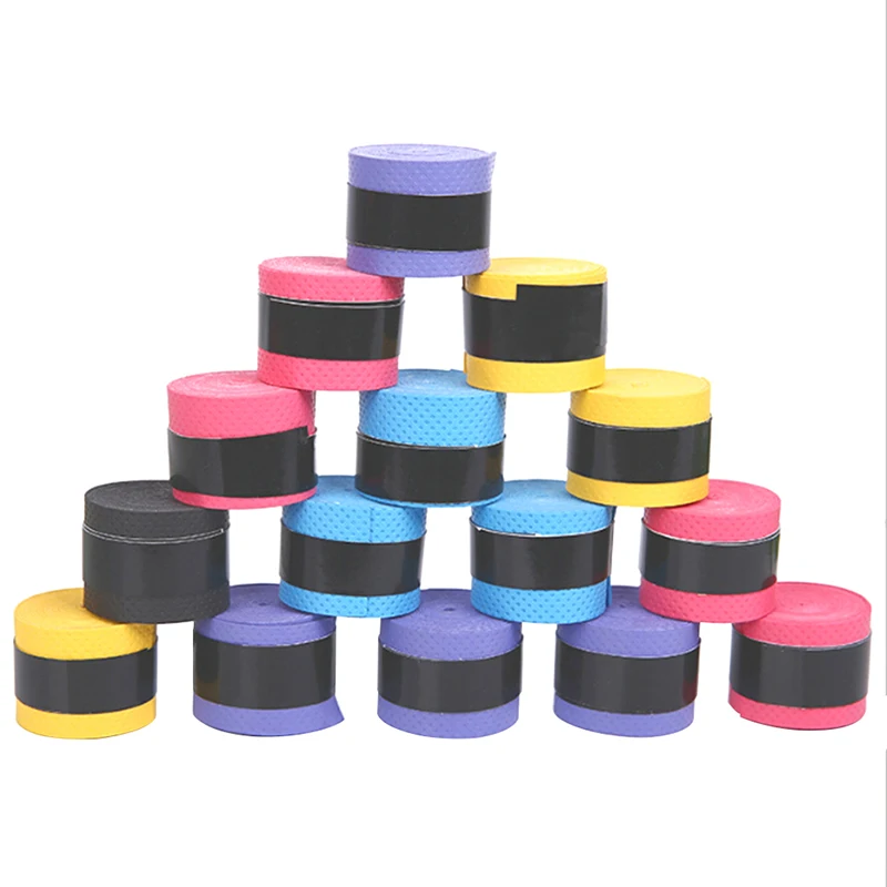 

10 шт./лот нескользящие спортивные рыболовные удилища, захват от пота, пота, теннисные накладки, лента для бадминтона, ракетки, захваты, повяз...