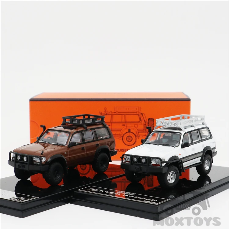 Модель автомобиля под давлением GCD 1:64 Toyota Land Cruiser LC80 красный/коричневый/белый |