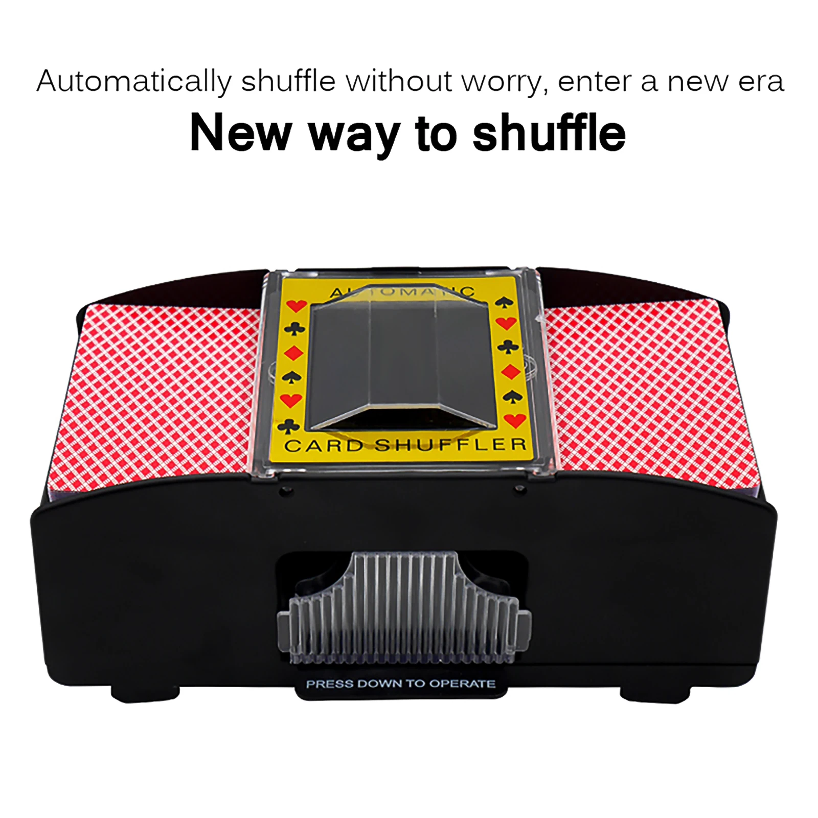 Настольная игра Автоматическая покер КАРТЫ Shuffler деревянный Электрический