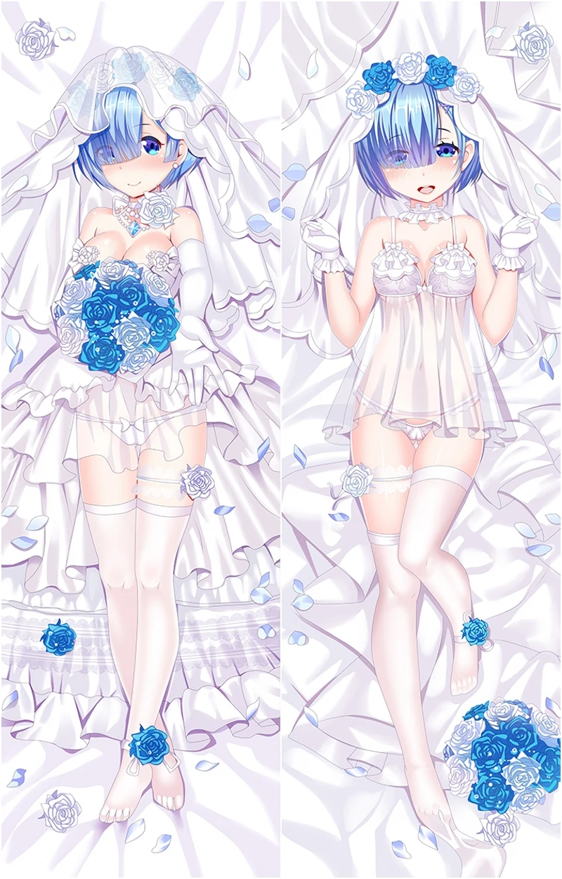 Re:Life In A Bifferent World From Zero Rem Pillow Case Cosplay Dakimakura Hugging Body Prop | Costumes DIY