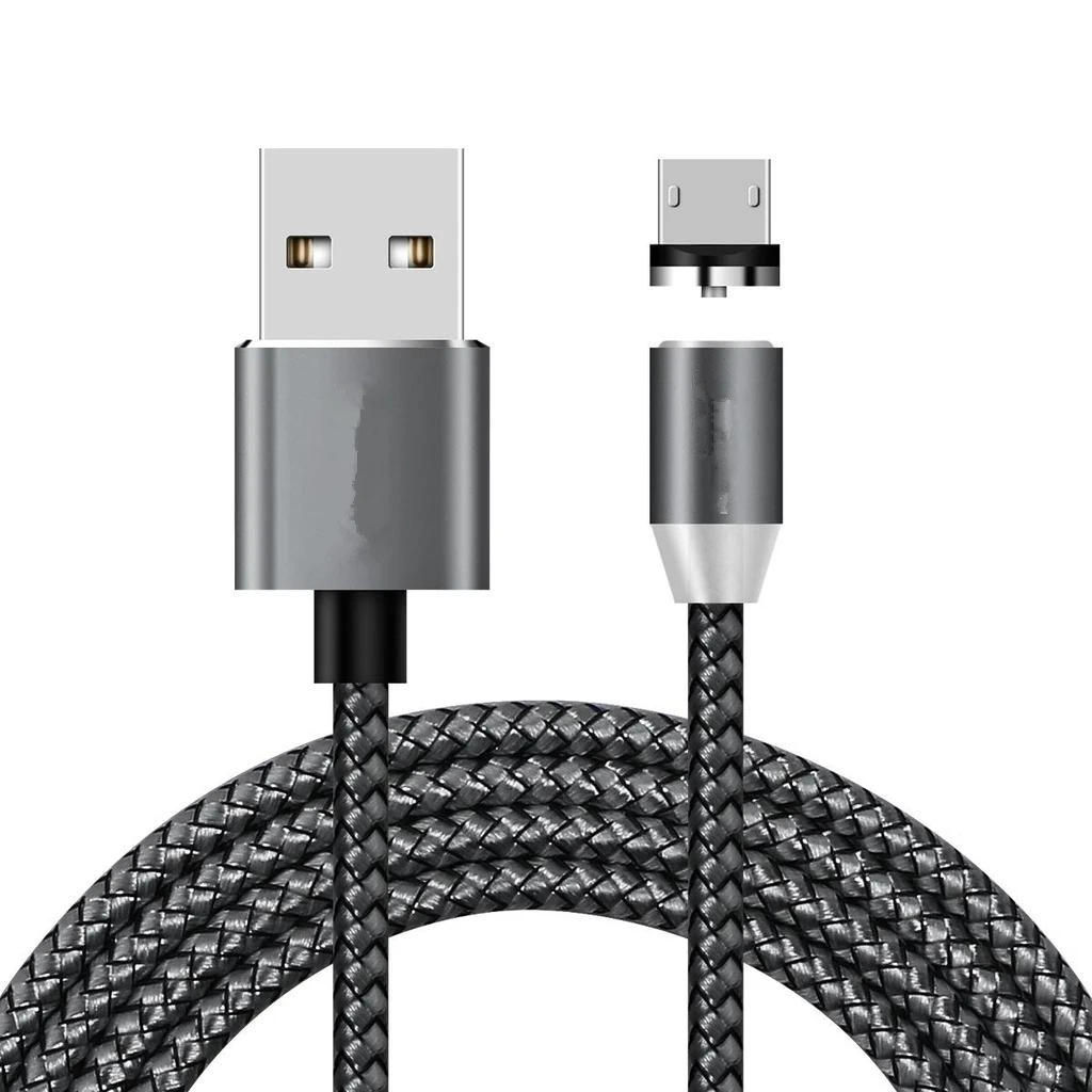black Cable and Plug Магнитный светодиодный V8 Micro USB кабель Micro-USB зарядное устройство для samsung galaxy A10 A2 Core J4 J6 J8 Oukitel C8 K8 Android мобильный телефон - Цвет: black Cable and Plug