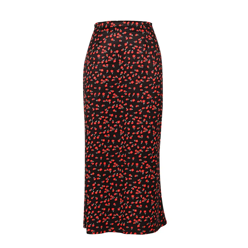 

2021 Для женщин с полосками зебры/Цветочный принт Мади юбка с завышенной талией Обёрточная бумага юбкой в стиле хип-хоп; Сезон лето платье тра...