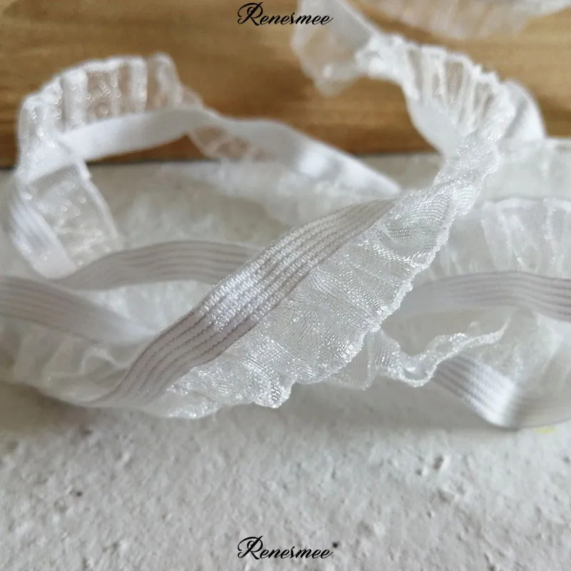 5 м цвета слоновой кости розовый черный эластичный кружевной обрезанный