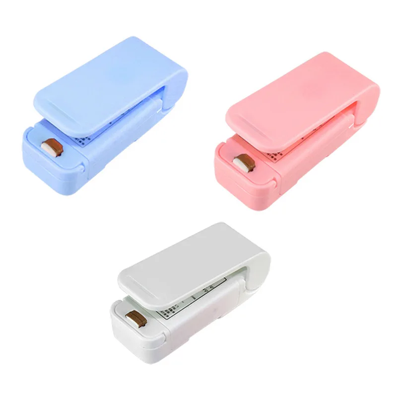 

Portable Mini Sealer Home Heat Bag Plastic Food Snack Bag Sealing Machine Food Fruit Vegetables Package Kitchen Storage Bag Clip
