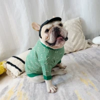 pet sweater french bulldog sweater fall winter dog clothes bichon schnauzer pug shibainu warm puppy outfits designer dog clothes