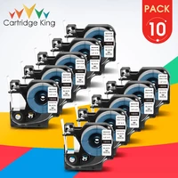 10pk 12mm 18055 heat shrink tube compatible dymo industrial label tape fit for dymo rhino 4200 5200 6000 label maker machine