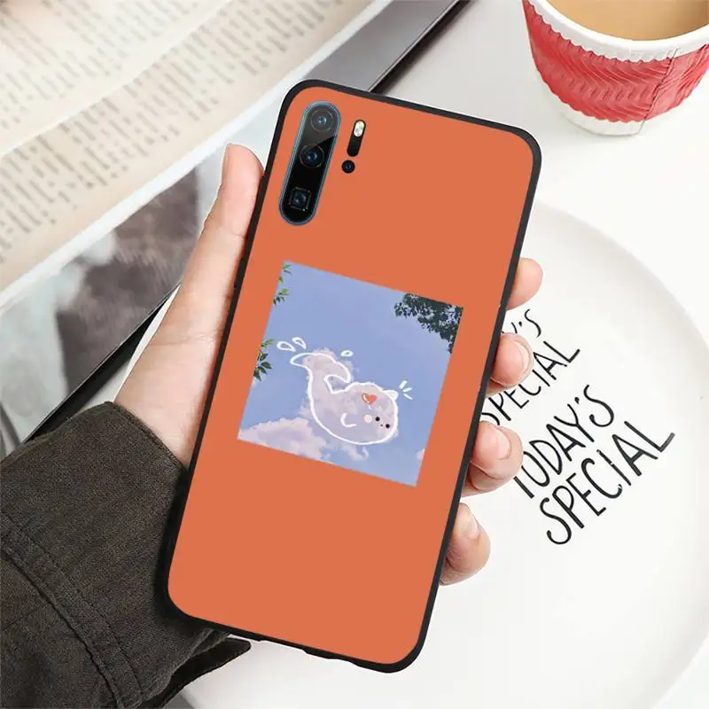 

clouds Aesthetic art Phone Case For Huawei honor Mate P 10 20 30 40 i 9 8 pro x Lite smart 2019 nova 5t luxury capa cover
