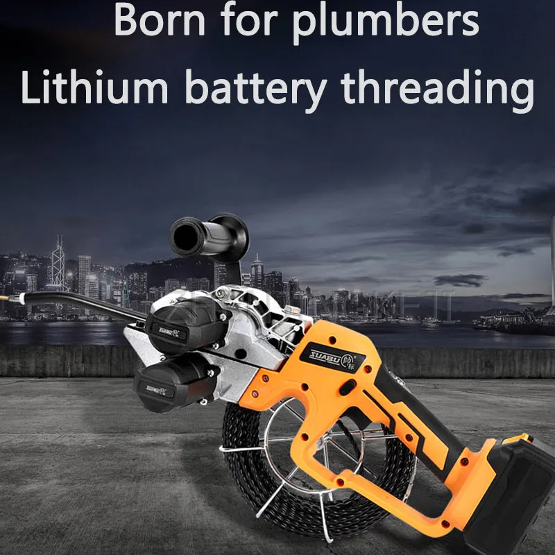 Lithium Battery Pull Line Stringing Machine Equipment High Power Chargeable Electrician Electric Cable Cross Leading Tools | Инструменты