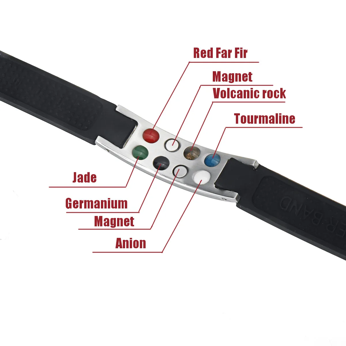 8 в 1 титановый магнитный энергетический Браслет Power Bio браслет для облегчения
