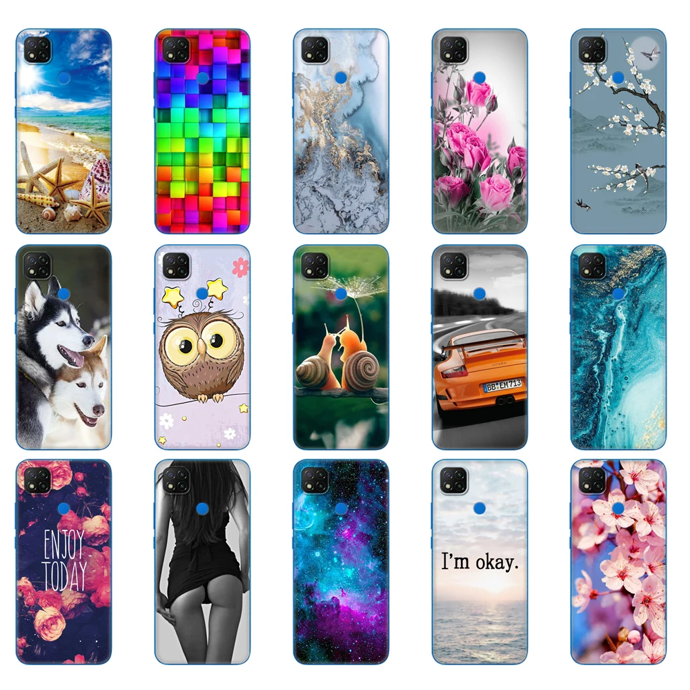 For xiaomi redmi 9C /redmi 9C NFC Case Soft touch TPU silicon Phone Back Cover redmi 9C Case 6.53 inch bumper funda dropshipping
