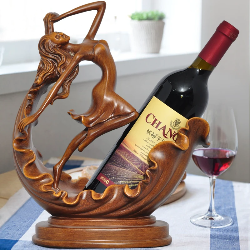 Высокое качество древесины Цвет смолы Красота Девушка держатель для красного