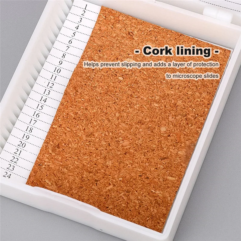 25 местная лаборатория ABS пластиковая коробка для хранения слайдов диспенсер