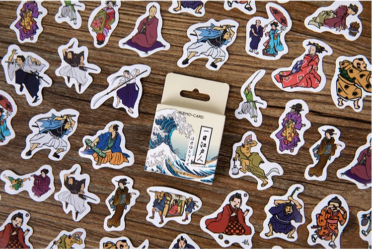 

Happy person decorative sticker(1pack=46pieces)