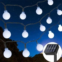 cherry ball solar led light outdoor solar lamp waterproof led fairy garden decoration street garland christmas string lights