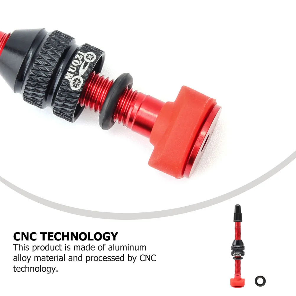 

1 Set 60mm Aluminum Alloy Bike Valve Stem French Valve With Valve Core Remover