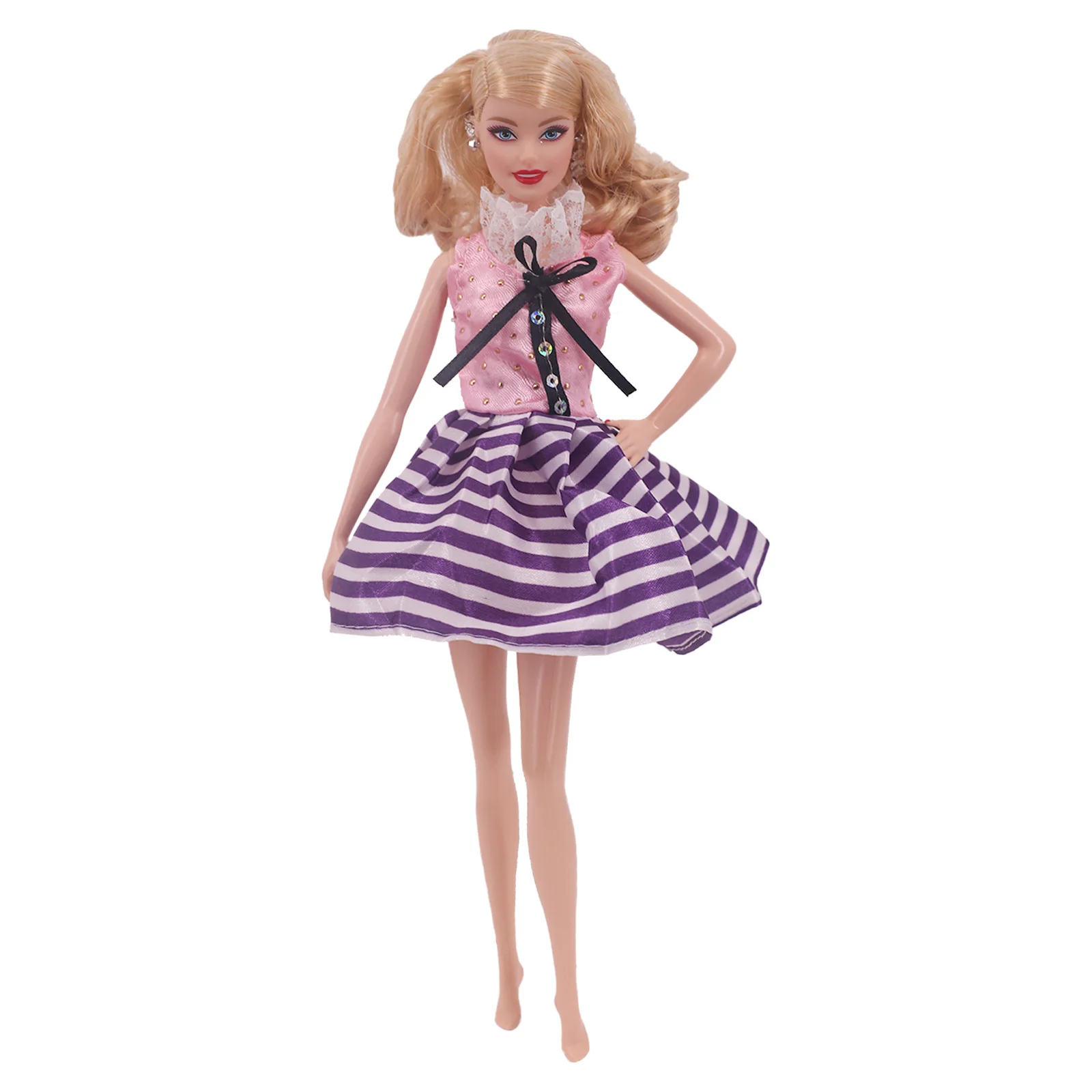 

Dress Handmade Fashion Outfit Daily Casual Clothes For Barbies Doll Clothes Accessories Baby Russian DIY Toys Girl's Gift