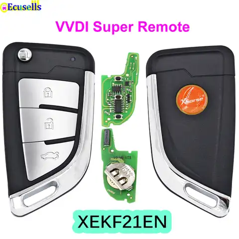 Пульт дистанционного управления Xhorse XE series XEKF21EN VVDI, супер удаленный чип XT27A01 XT27A66 для VVDI2 /VVDI MINI Key Tool/VVDI Key Tool Max