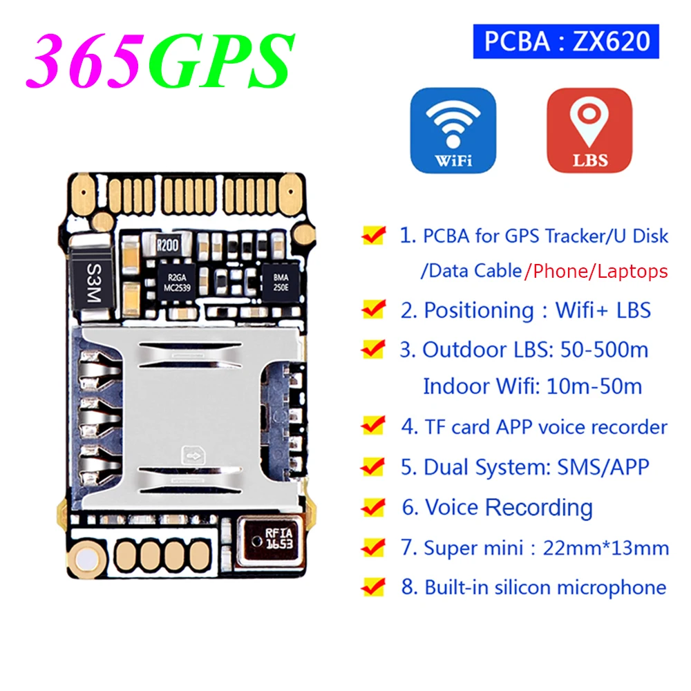 Мировой Минимальный gsm gprs wifi LBS чип устройства слежения для мобильных
