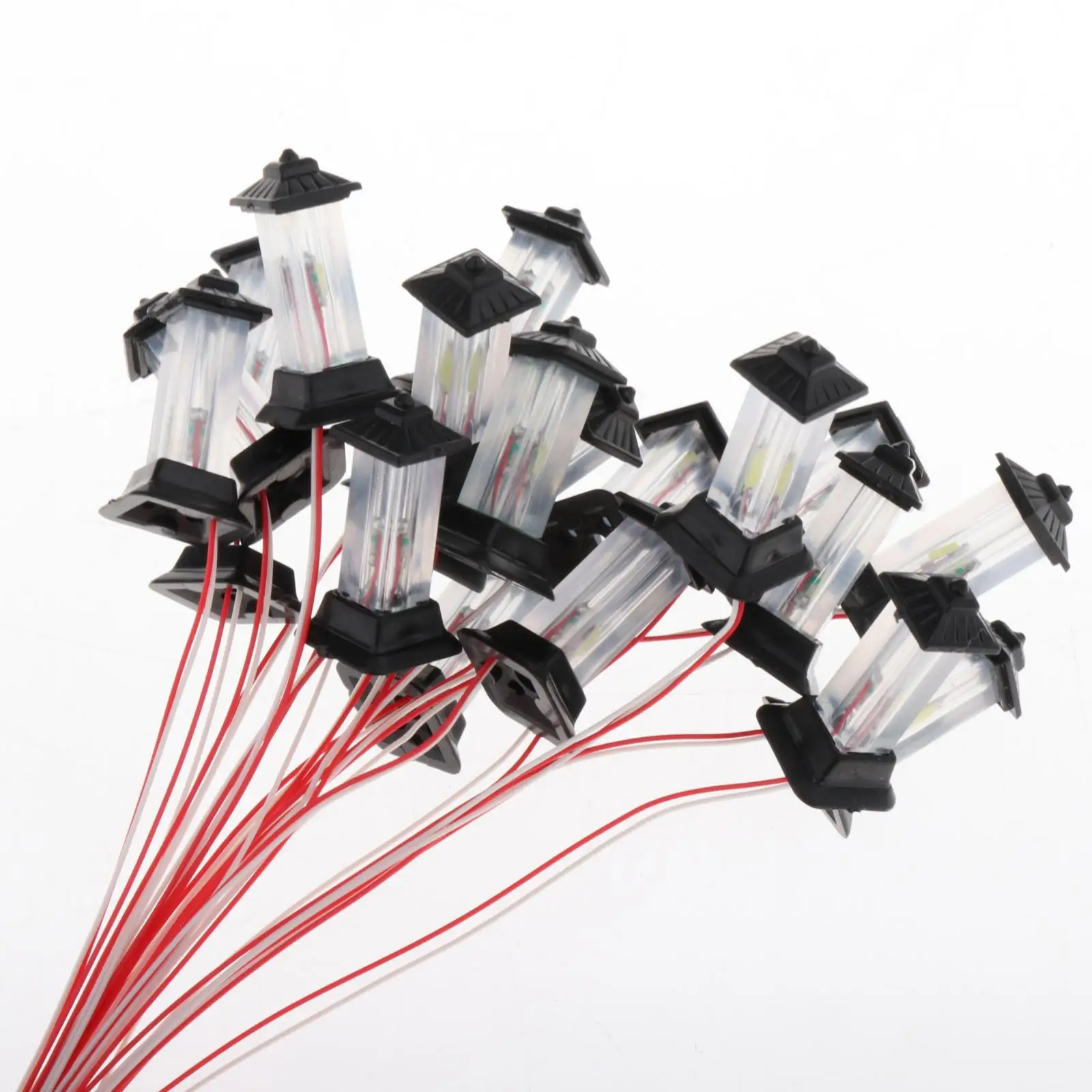 

20pcs Mini Train Lawn LED Light Landscape Railway 3V Lamp Post 1:100 1:500