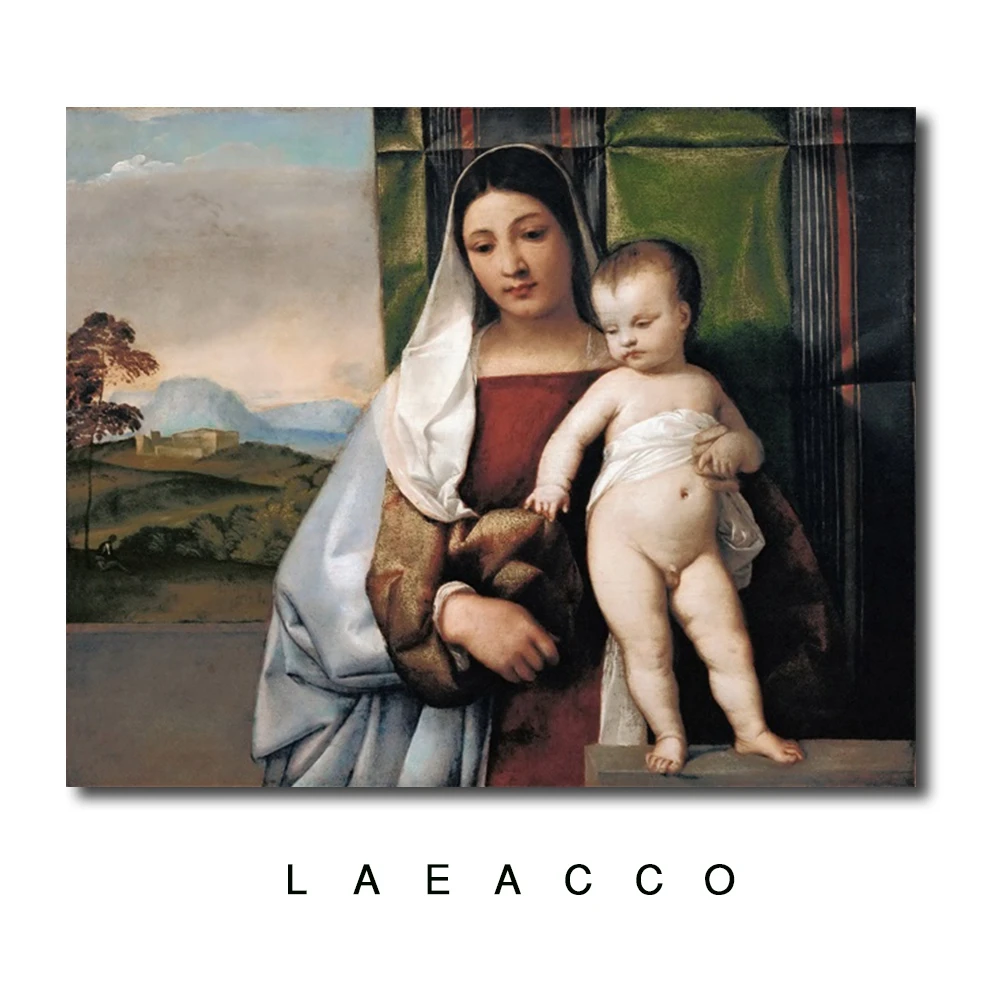 Цыганская Мадонна от Titian холст живопись каллиграфия плакаты печать для гостиной