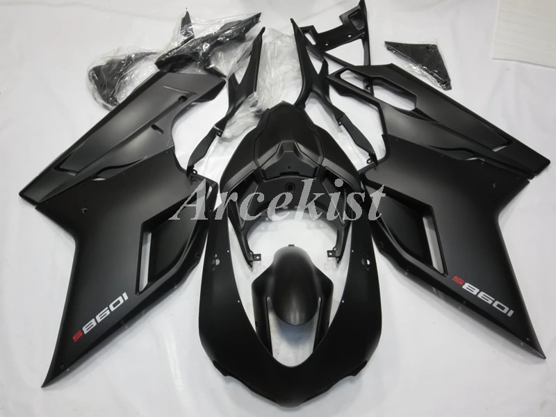 

New ABS Whole Fairings kit Fit for Ducati 848 evo 1098 1198 2007 2008 2009 2010 2011 07 08 09 10 11 Bodywork set Matte black