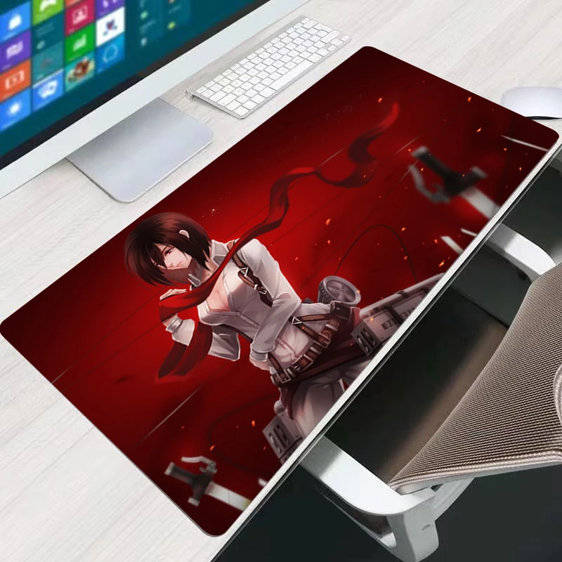 

Attack On TitanMouse pad anime design thicken non slip rubber big size mousepad XXL Pattern Mac Mause mat kawaii gaming