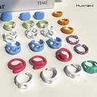 Кольцо женское HUANZHI, разноцветное, нестандартное, открытое, для путешествий вечерние, 2021