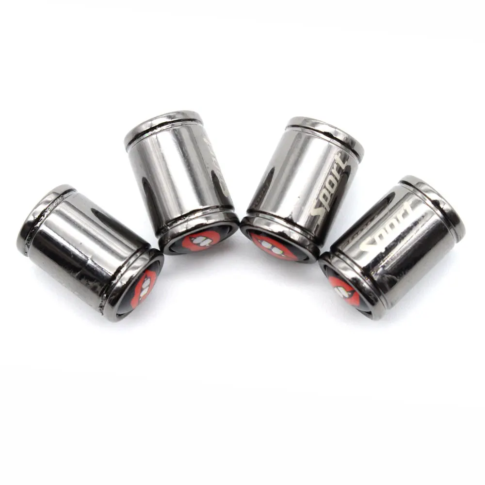 4 шт./компл. медь + хромированные зубья стиль крышка на стержень клапана шины