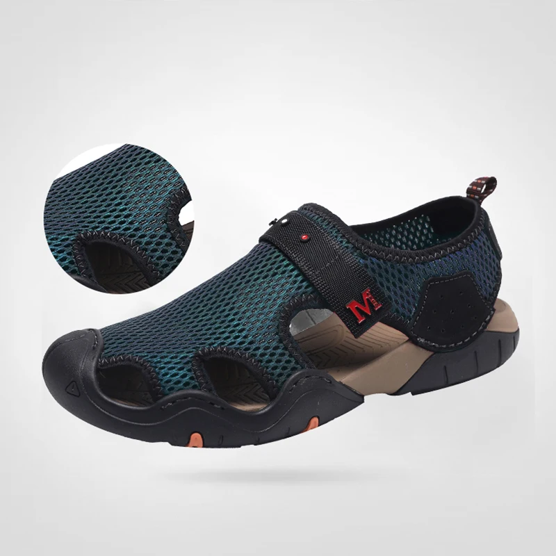 New Summer Men's Sandals Breathable Men Shoes Quality Beach sandalias hombre Outdoor Casual Shoes Roman Slippers Big Size 39-48