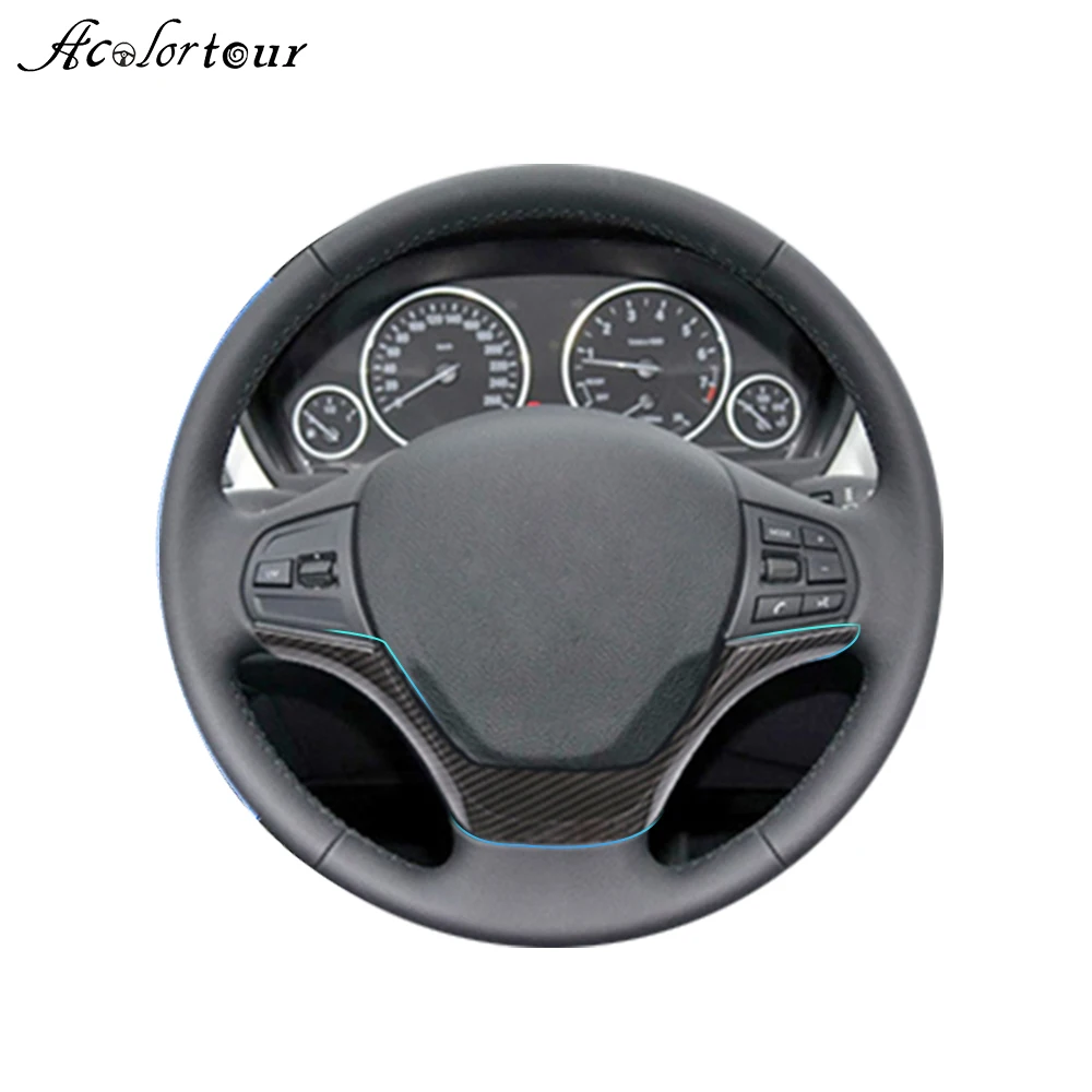 ABS углеродное волокно Автомобильный руль палка рамка Крышка отделка Аксессуары