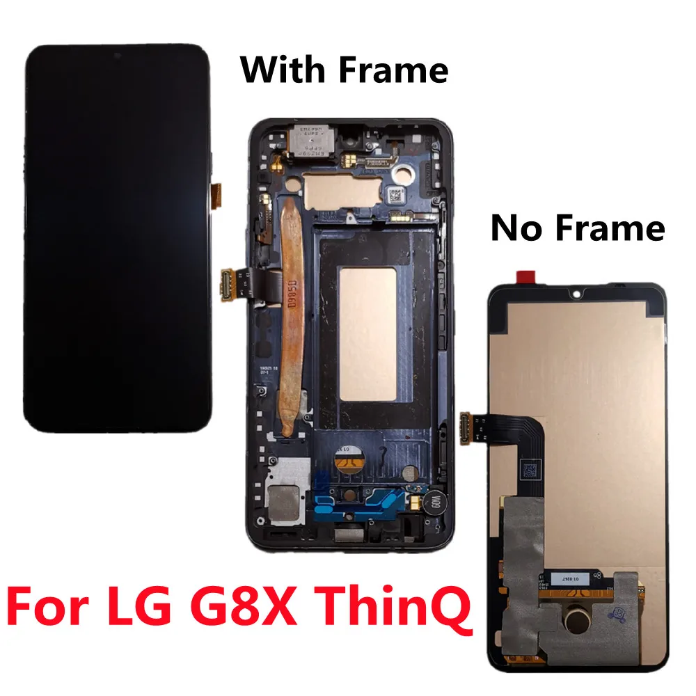 Оригинальный AMOLED ЖК экран для LG G8X G8S G8 V50S ThinQ дисплей сенсорный дигитайзер LMG850 LMG810