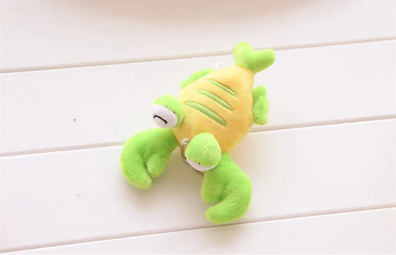 Новинка 15 см плюшевая Милая яркая набивная мягкая подвесная Сумка-карабин яркий