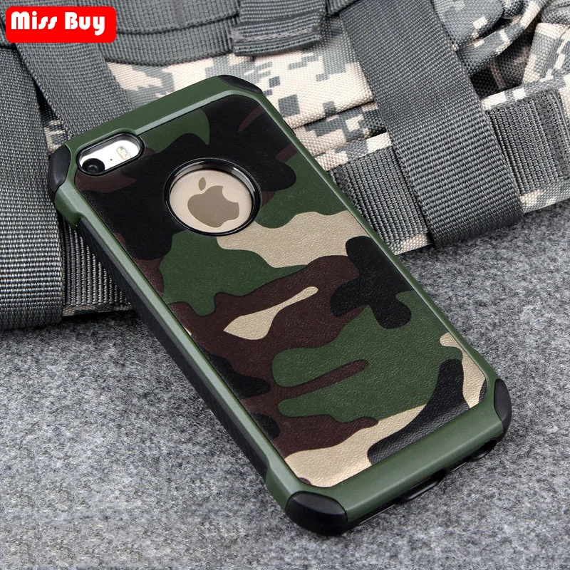 Камуфляжная чехол для iPhone 5 5S SE армейская Броня задняя крышка 6 6s 7 8 Plus X XR XS Max Coque