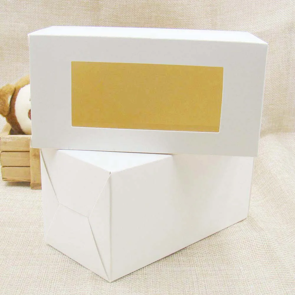 Бесплатная доставка Черная бумажная коробка 6*6*12 см с прозрачным ПВХ-окном