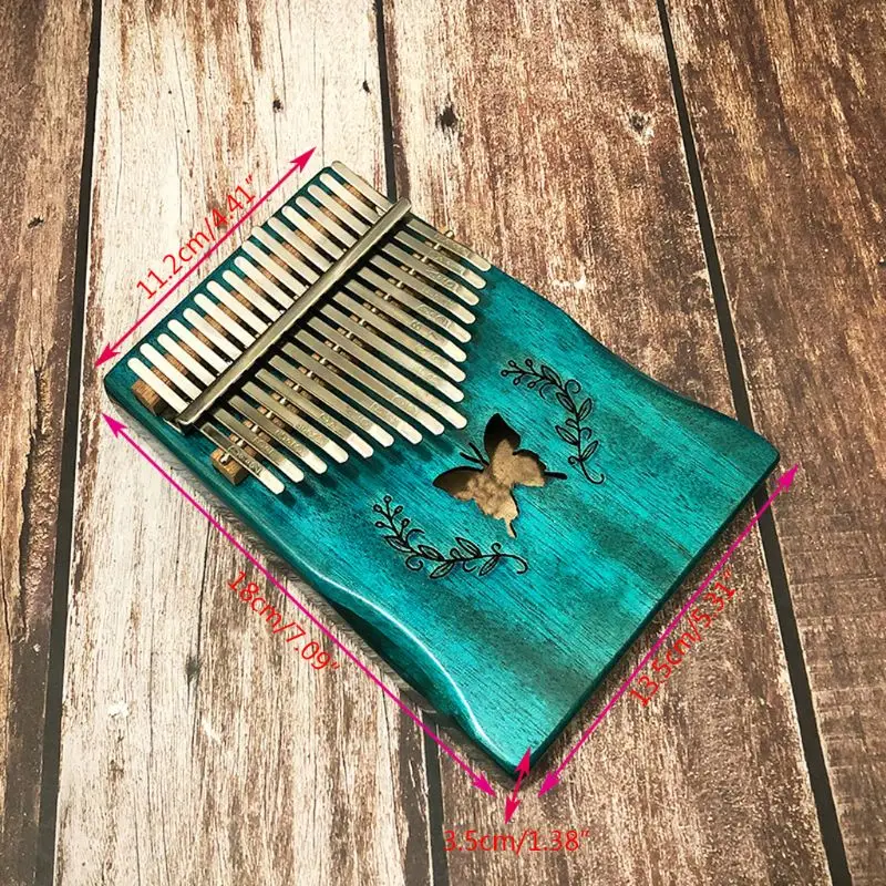 

Luxury Kalimba - 17 Keys Thumb Piano Include Tuning Hammer and Study Instruction. Unique Gift for Kids Adult Beginners P