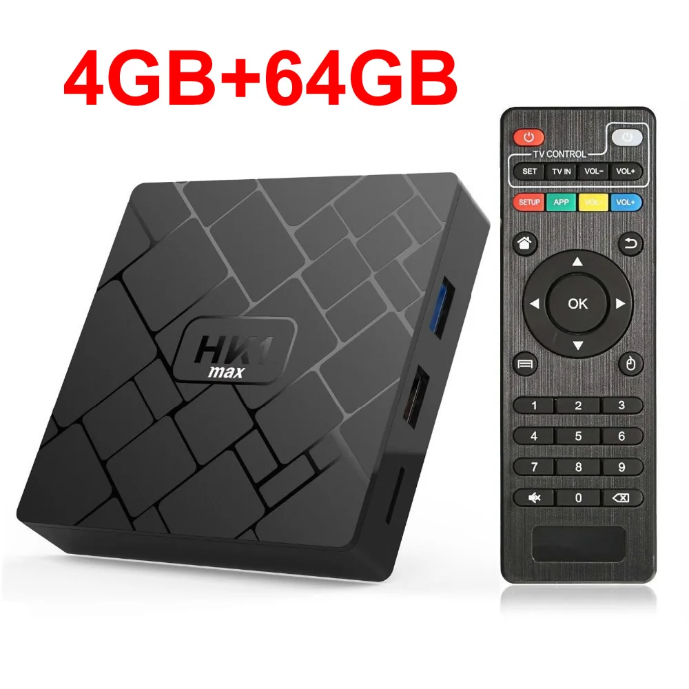 4GB 64GB HK1 MAX Android 9,0 Smart tv BOX RK3318 Четырехъядерный 4 ГБ ОЗУ 64 Гб ПЗУ 2,4 ГБ/5 Гб двойной wifi Bluetooth 3D 4K HDR H.265 USB3.0 телеприставка - Цвет: 4GB 64GB